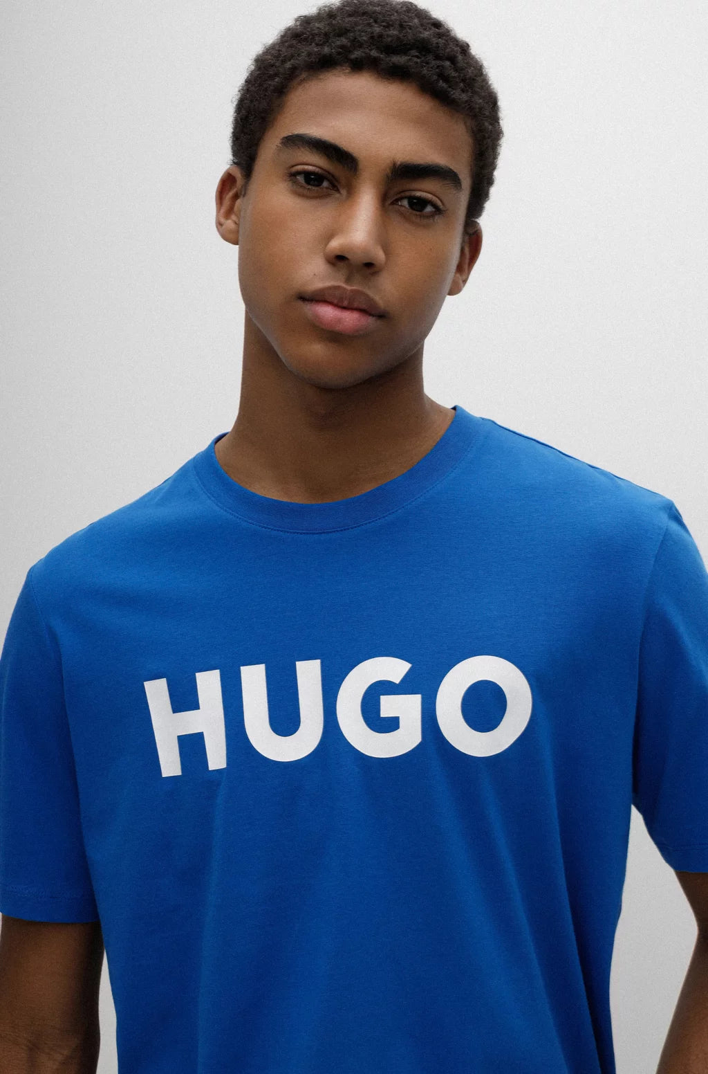 HUGO REGULAR-FIT T-SHIRT IN COTTON JERSEY WITH LOGO PRINT
