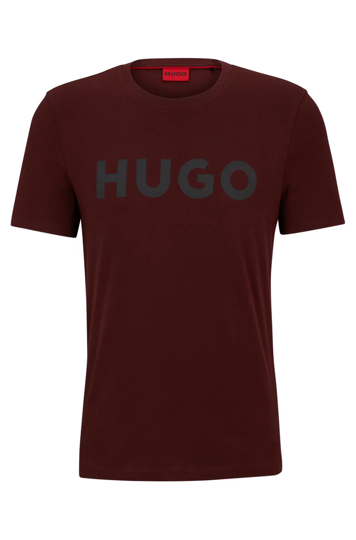 HUGO REGULAR-FIT T-SHIRT IN COTTON JERSEY WITH LOGO PRINT