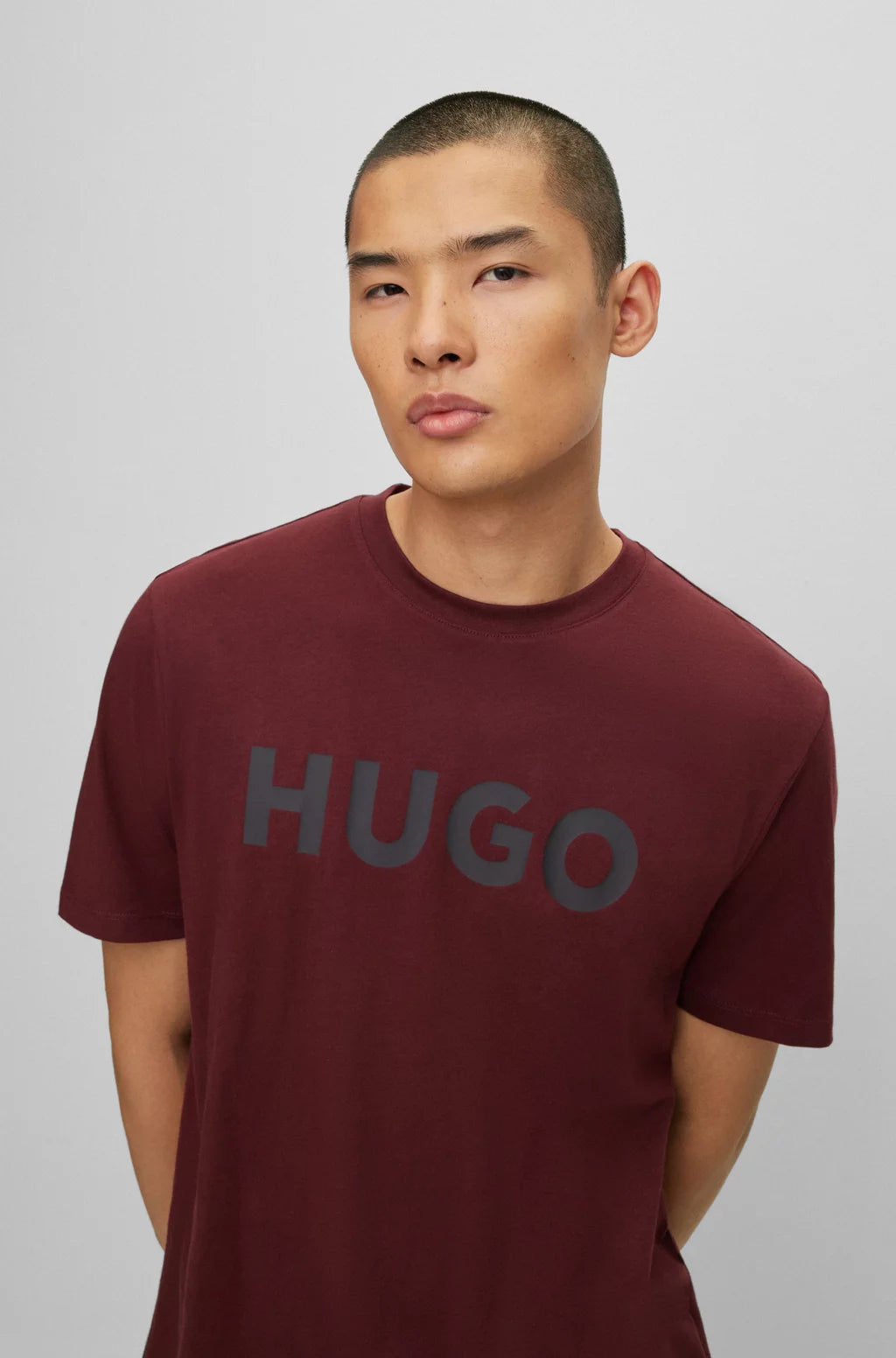 HUGO REGULAR-FIT T-SHIRT IN COTTON JERSEY WITH LOGO PRINT