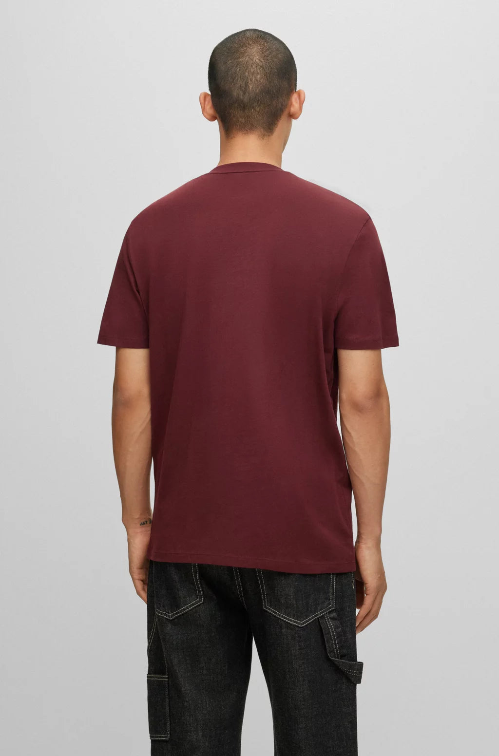 HUGO REGULAR-FIT T-SHIRT IN COTTON JERSEY WITH LOGO PRINT