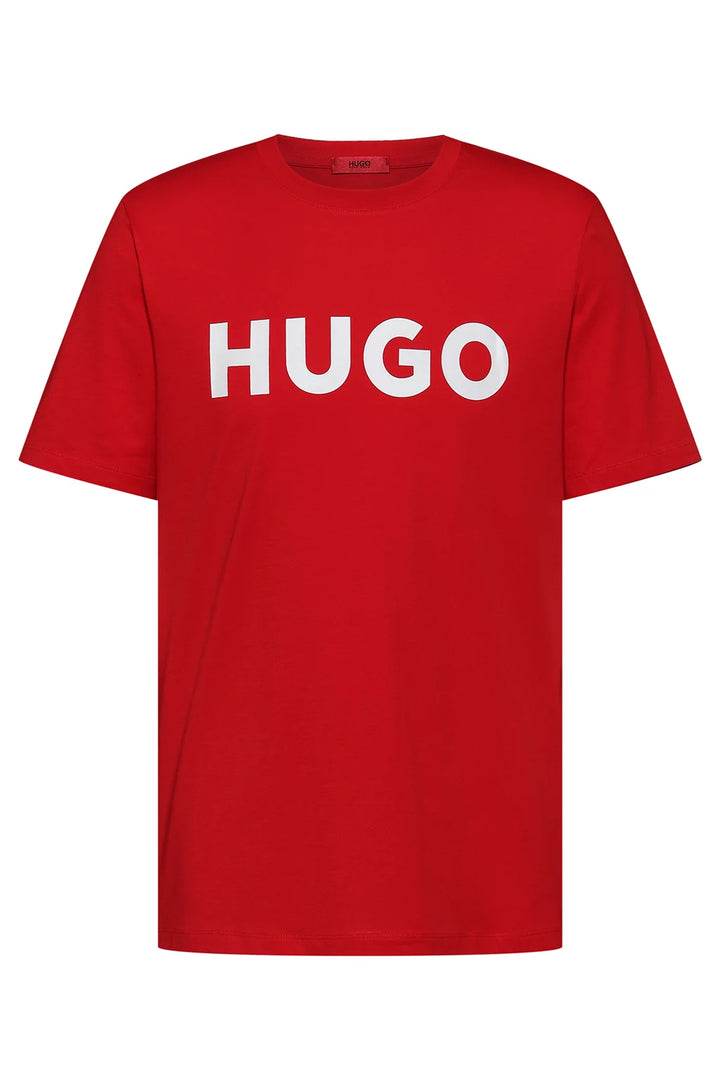 HUGO REGULAR-FIT T-SHIRT IN COTTON JERSEY WITH LOGO PRINT