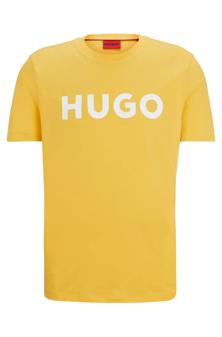 HUGO REGULAR-FIT T-SHIRT IN COTTON JERSEY WITH LOGO PRINT