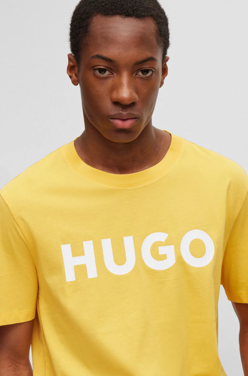 HUGO REGULAR-FIT T-SHIRT IN COTTON JERSEY WITH LOGO PRINT