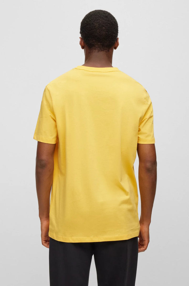 HUGO REGULAR-FIT T-SHIRT IN COTTON JERSEY WITH LOGO PRINT