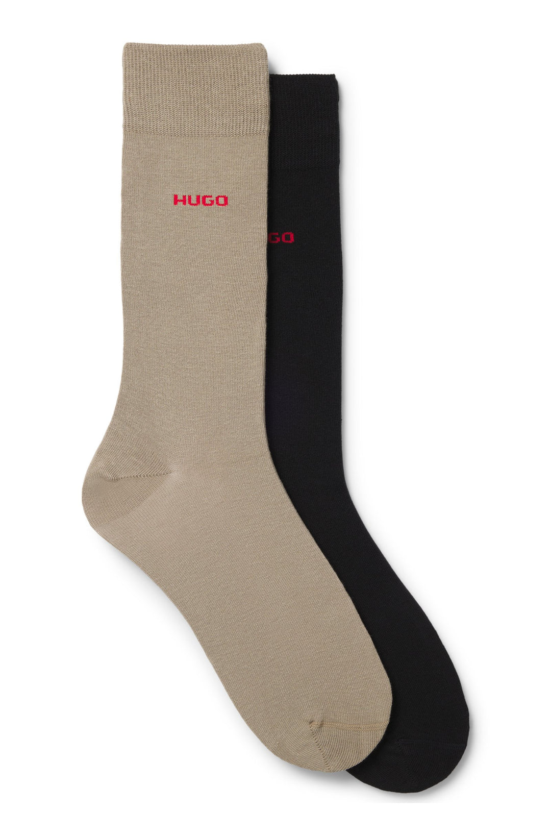 Hugo Two-pack of regular-length socks in stretch fabric