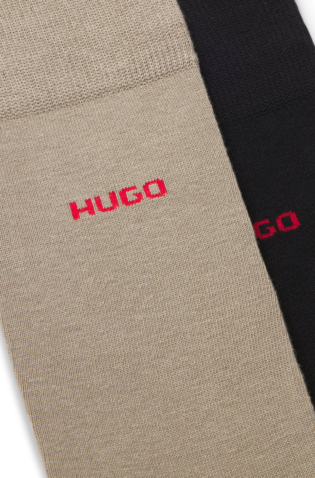 Hugo Two-pack of regular-length socks in stretch fabric
