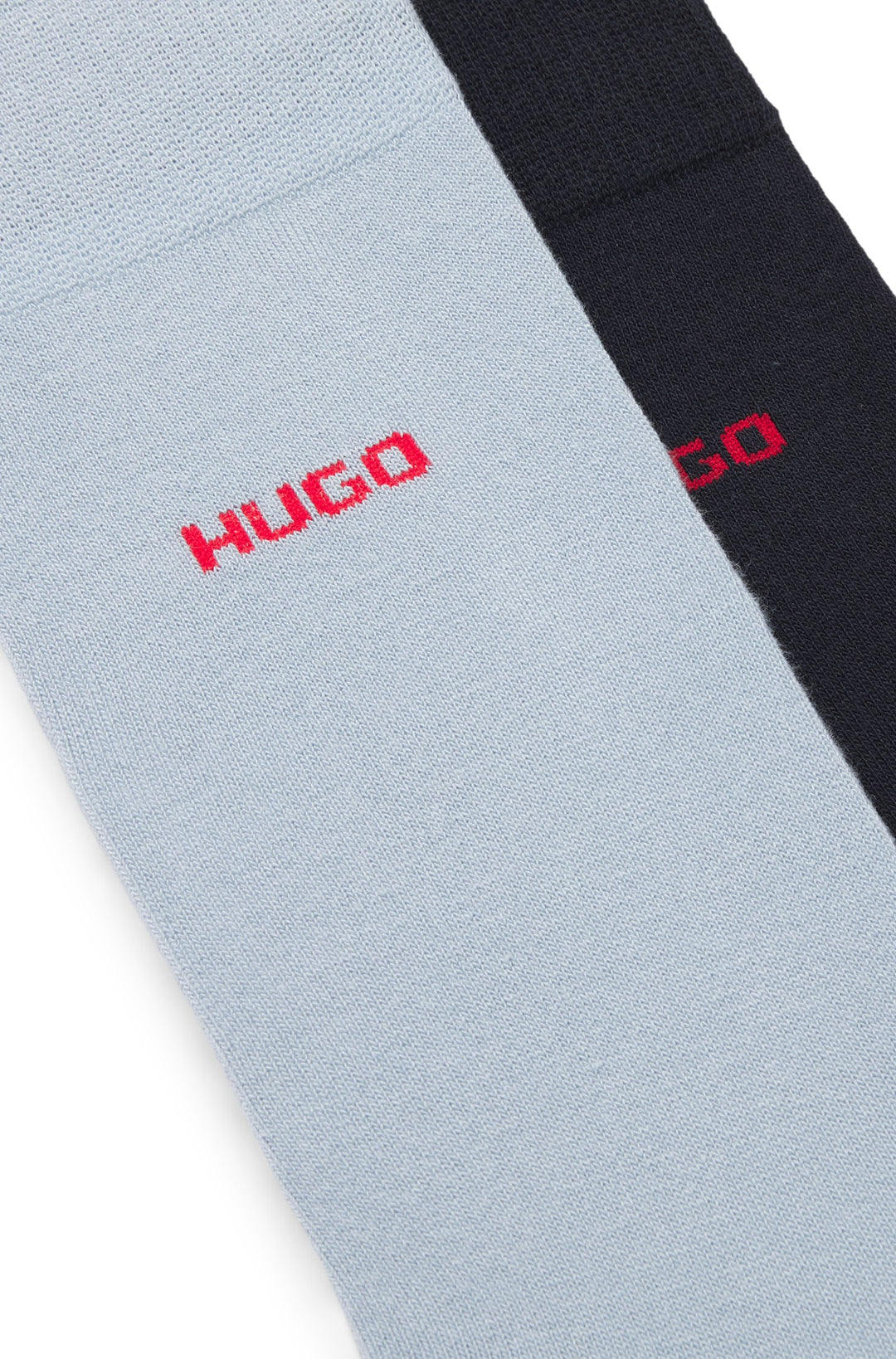 Hugo Two-pack of regular-length socks in stretch fabric