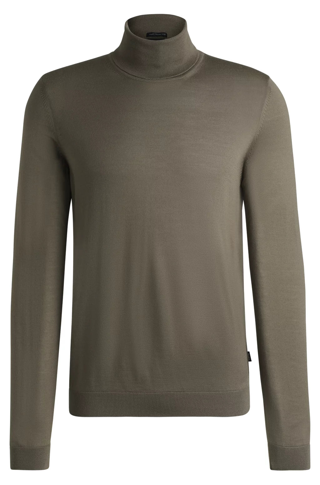 BOSS Regular-fit roll-neck sweater in mercerized virgin wool
