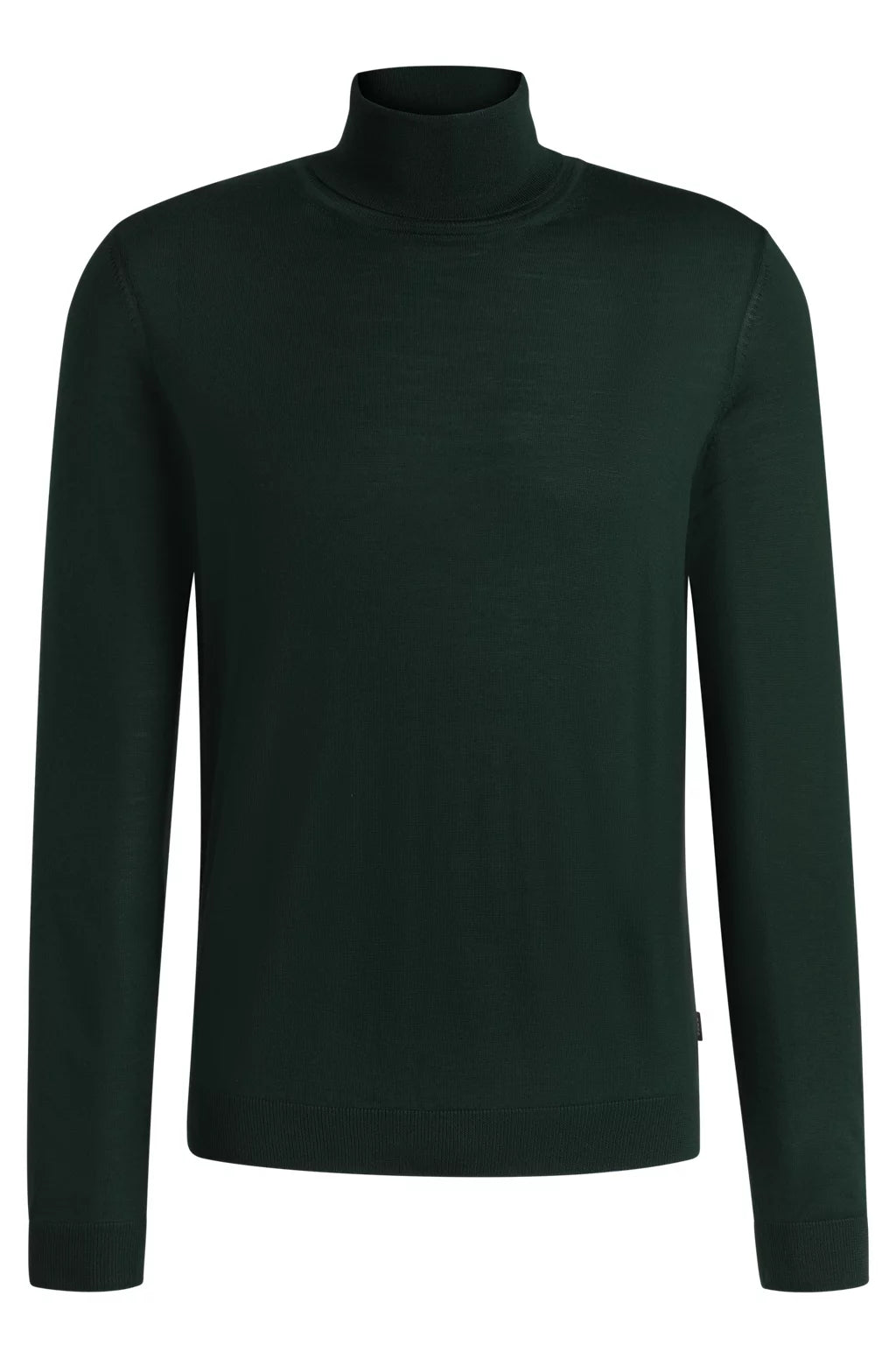 BOSS Regular-fit roll-neck sweater in mercerized virgin wool