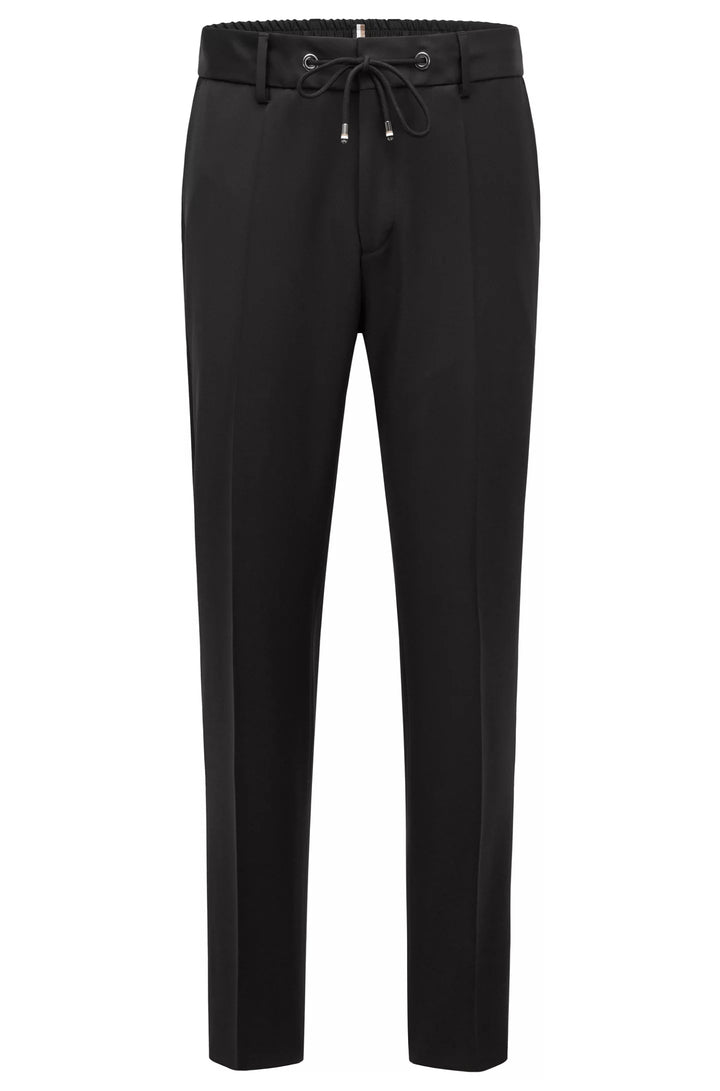 Boss Extra-slim-fit pants in virgin-wool serge