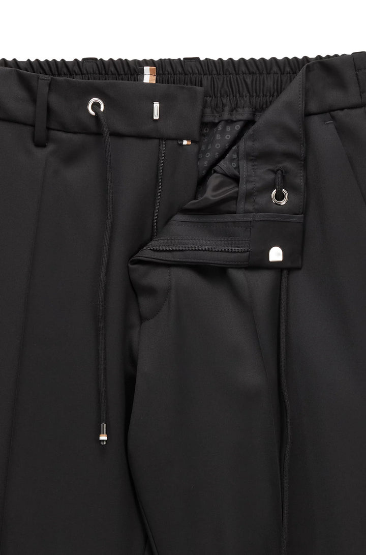 Boss Extra-slim-fit pants in virgin-wool serge