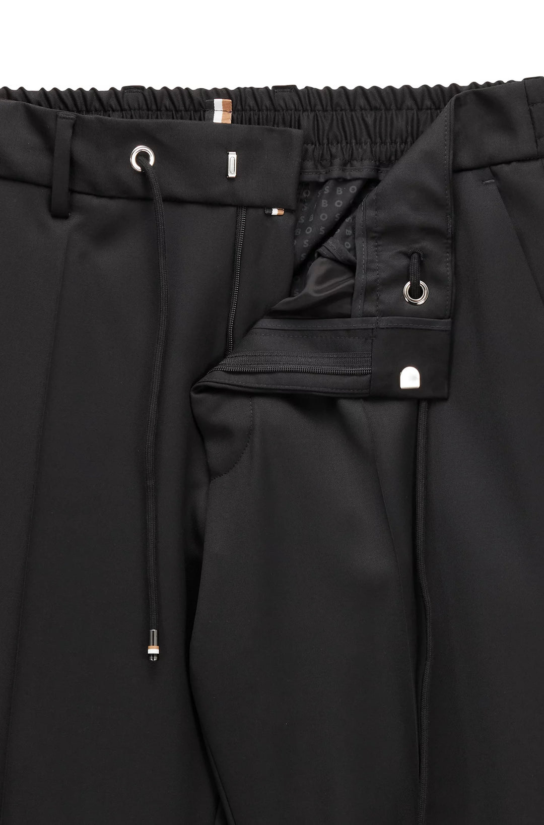 Boss Extra-slim-fit pants in virgin-wool serge