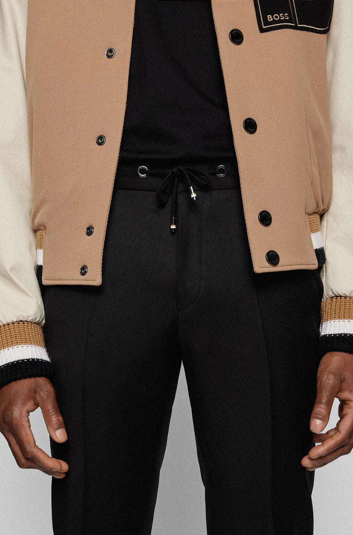 Boss Extra-slim-fit pants in virgin-wool serge