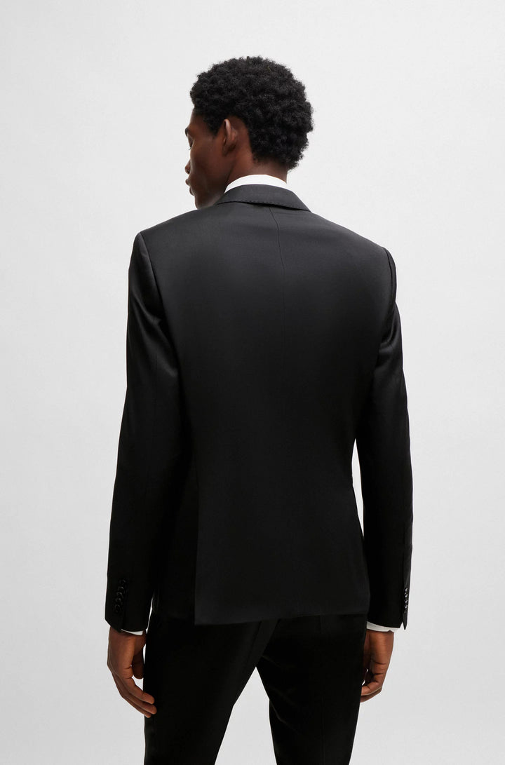 Boss Slim-fit suit jacket in virgin-wool serge