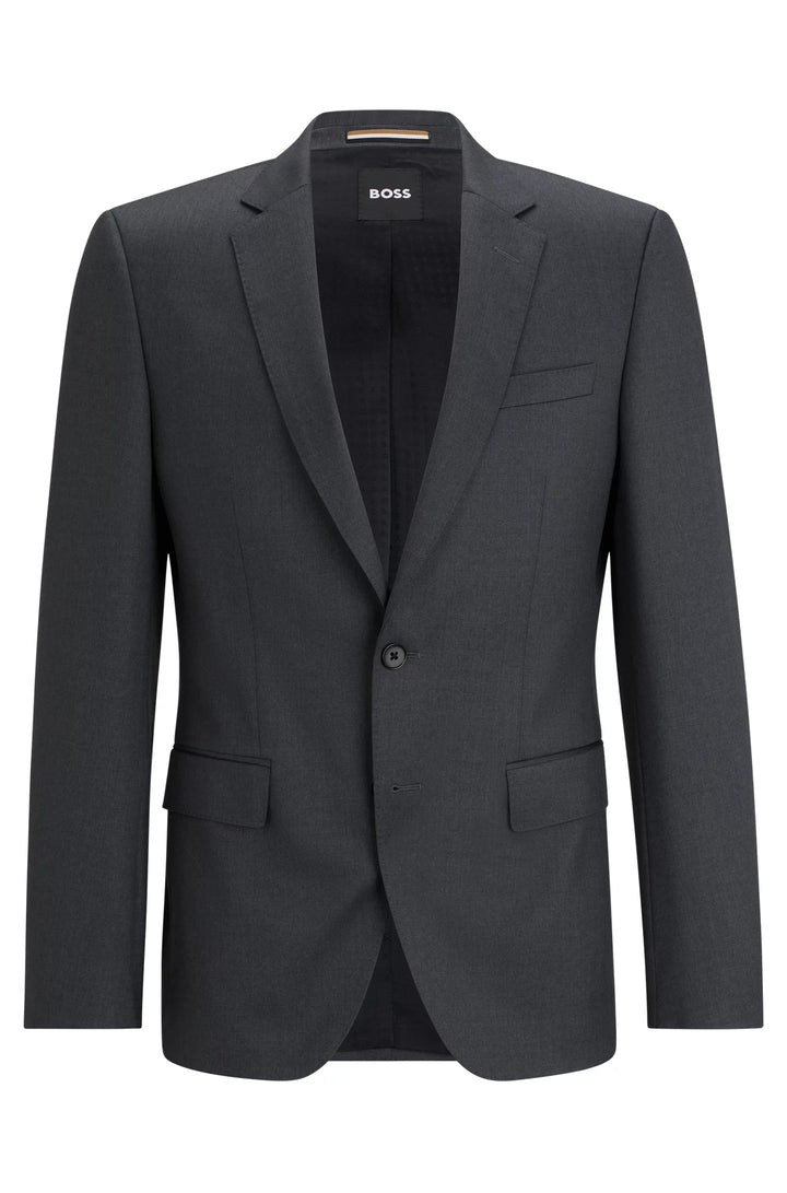 Boss Slim-fit suit jacket in virgin-wool serge