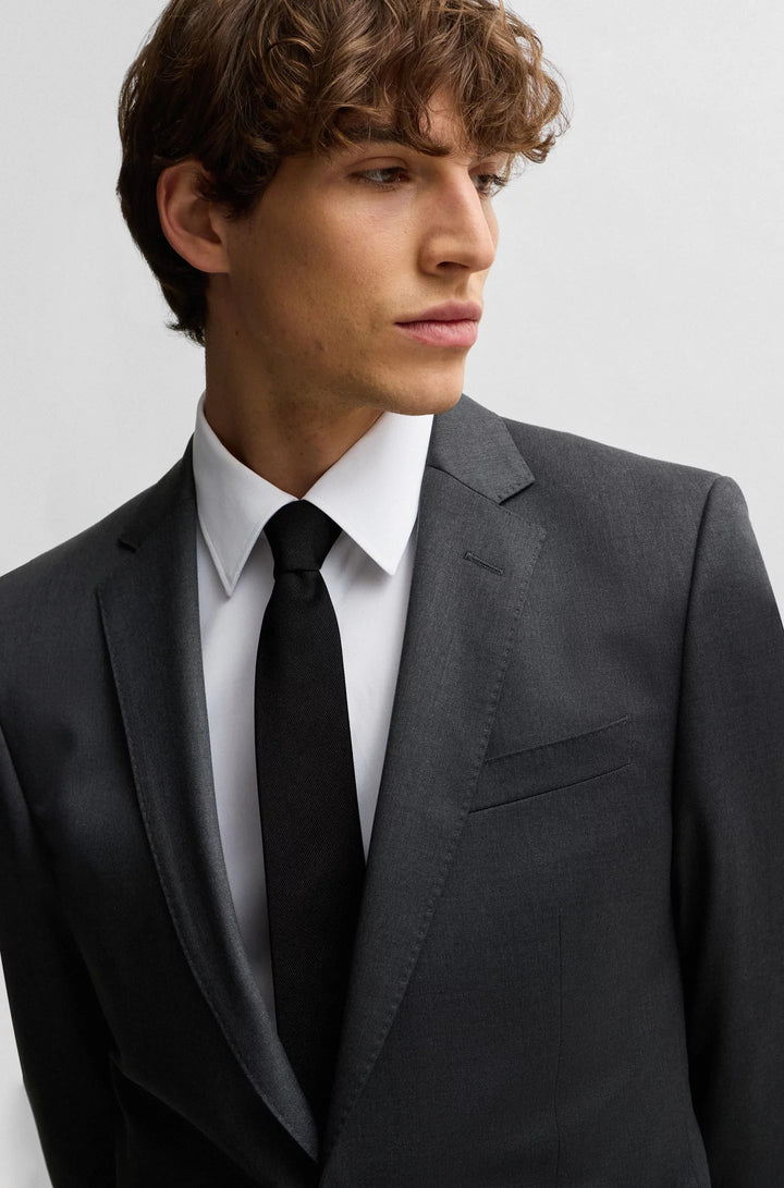 Boss Slim-fit suit jacket in virgin-wool serge