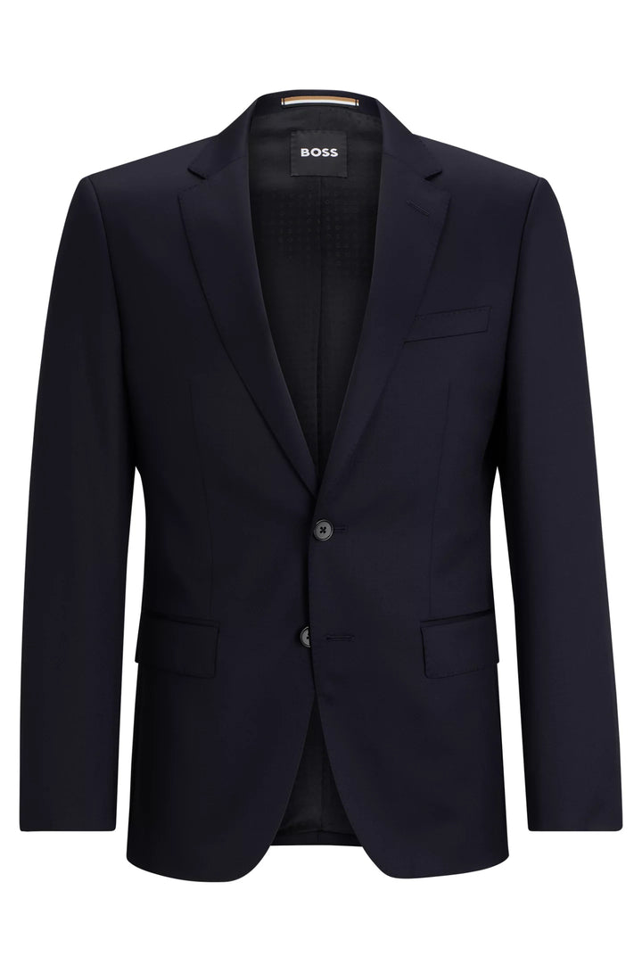 Boss Slim-fit suit jacket in virgin-wool serge