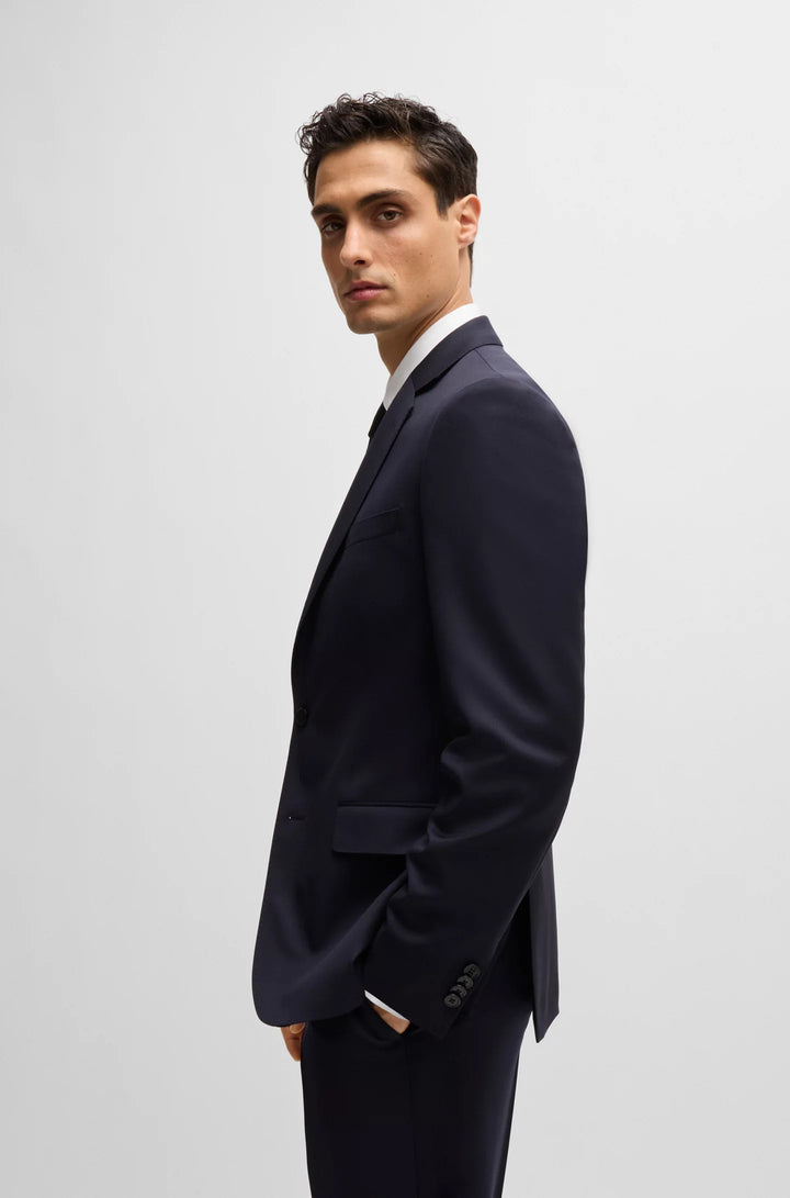 Boss Slim-fit suit jacket in virgin-wool serge