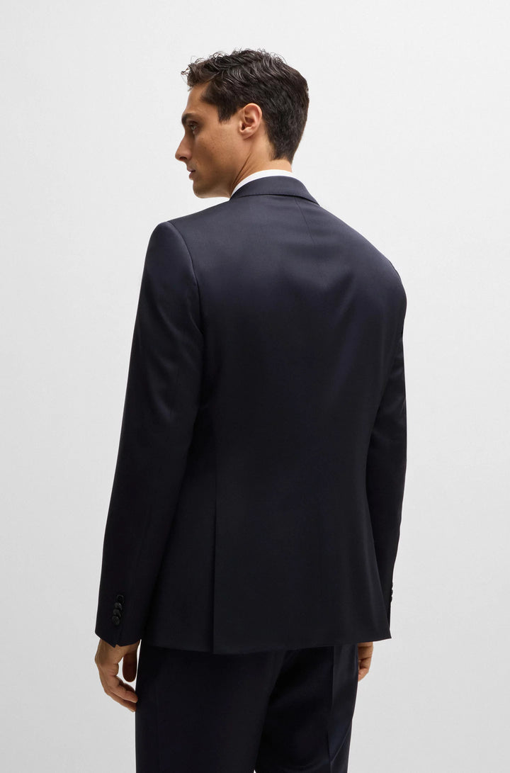 Boss Slim-fit suit jacket in virgin-wool serge