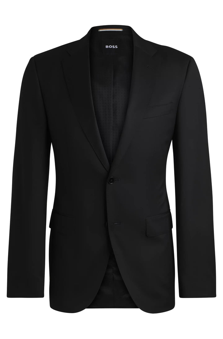 Boss Regular-fit suit in virgin wool serge
