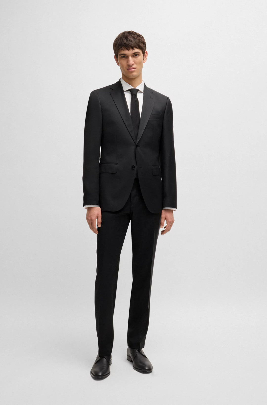 Boss Regular-fit suit in virgin wool serge