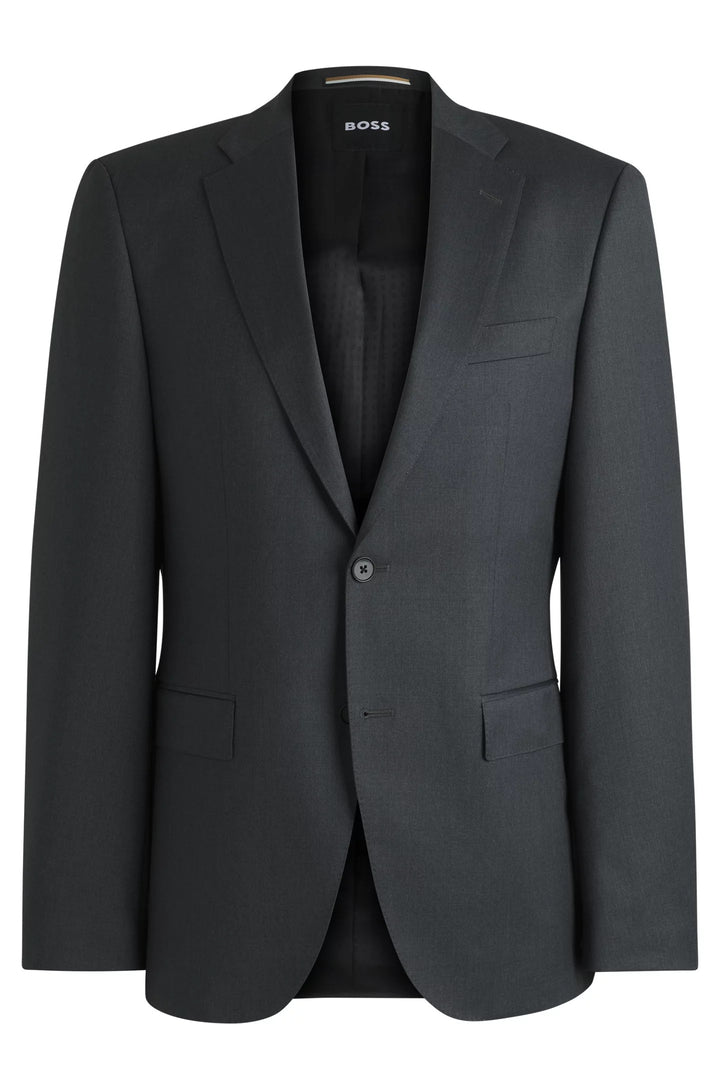Boss Regular-fit suit in virgin wool serge