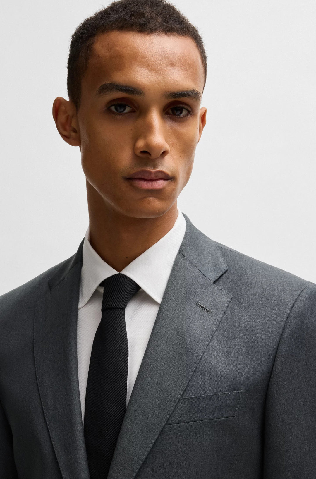 Boss Regular-fit suit in virgin wool serge