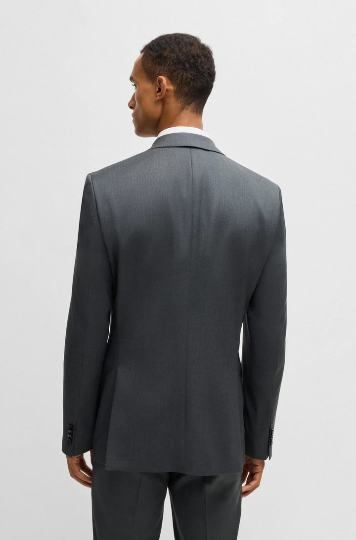 Boss Regular-fit suit in virgin wool serge