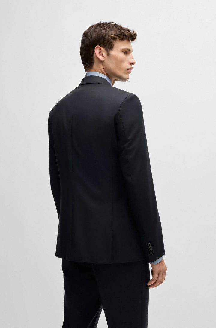 Boss Regular-fit suit in virgin wool serge