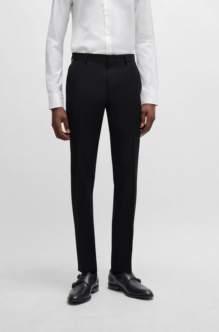 Boss Slim-fit trousers in virgin-wool serge