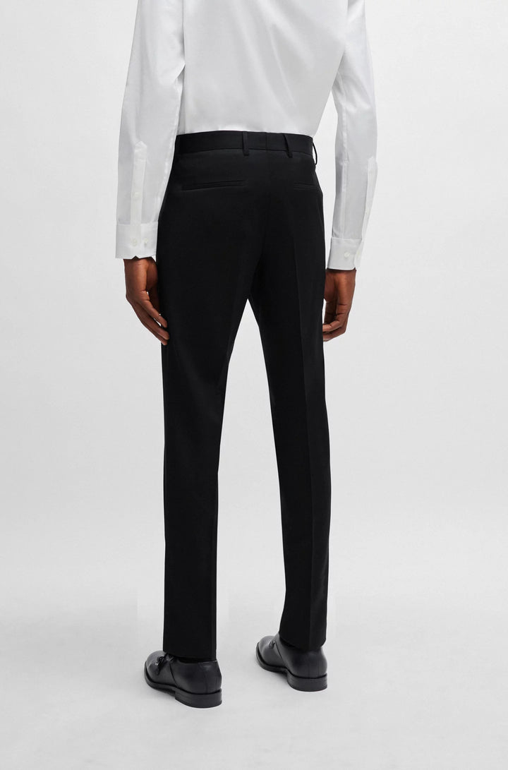 Boss Slim-fit trousers in virgin-wool serge