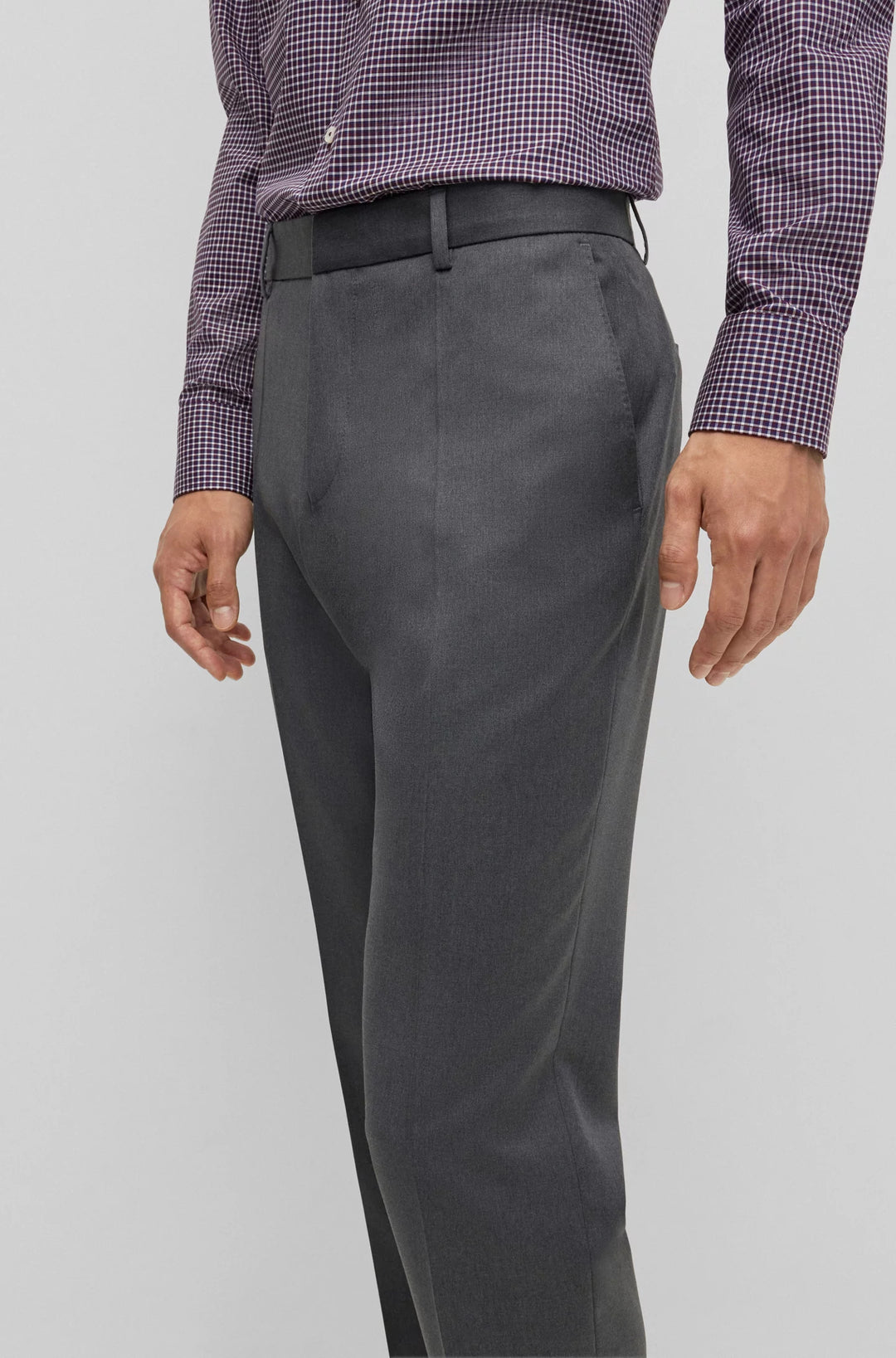 Boss Slim-fit trousers in virgin-wool serge