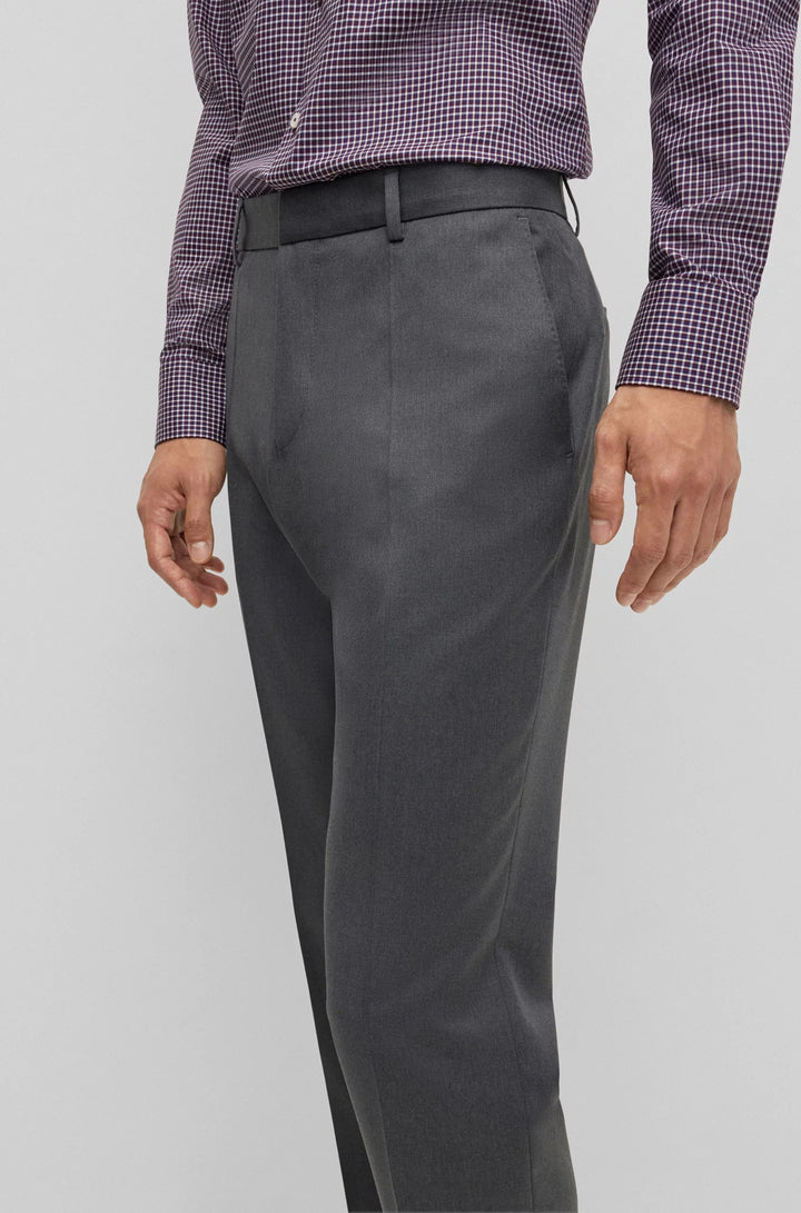 Boss Slim-fit trousers in virgin-wool serge