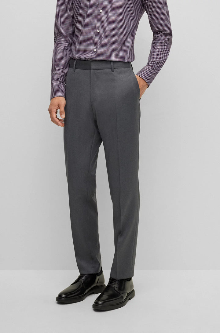 Boss Slim-fit trousers in virgin-wool serge