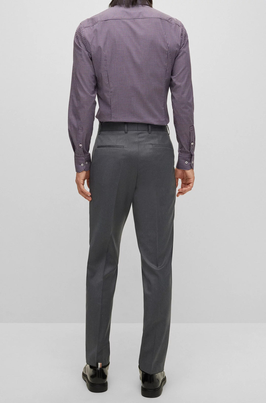 Boss Slim-fit trousers in virgin-wool serge