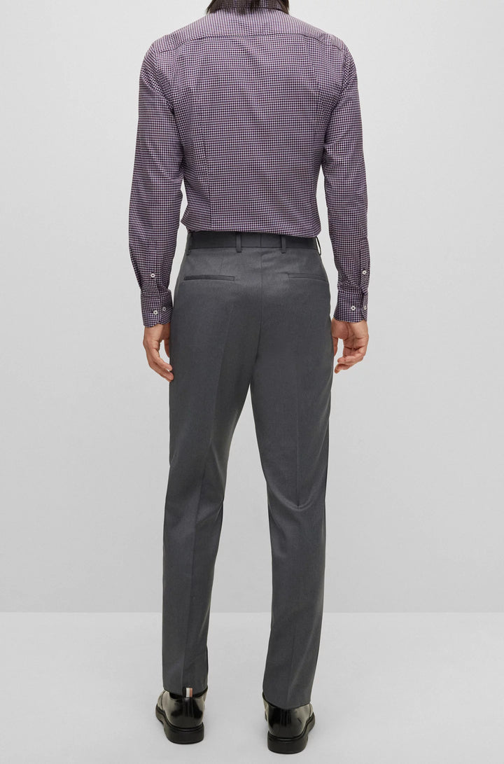 Boss Slim-fit trousers in virgin-wool serge