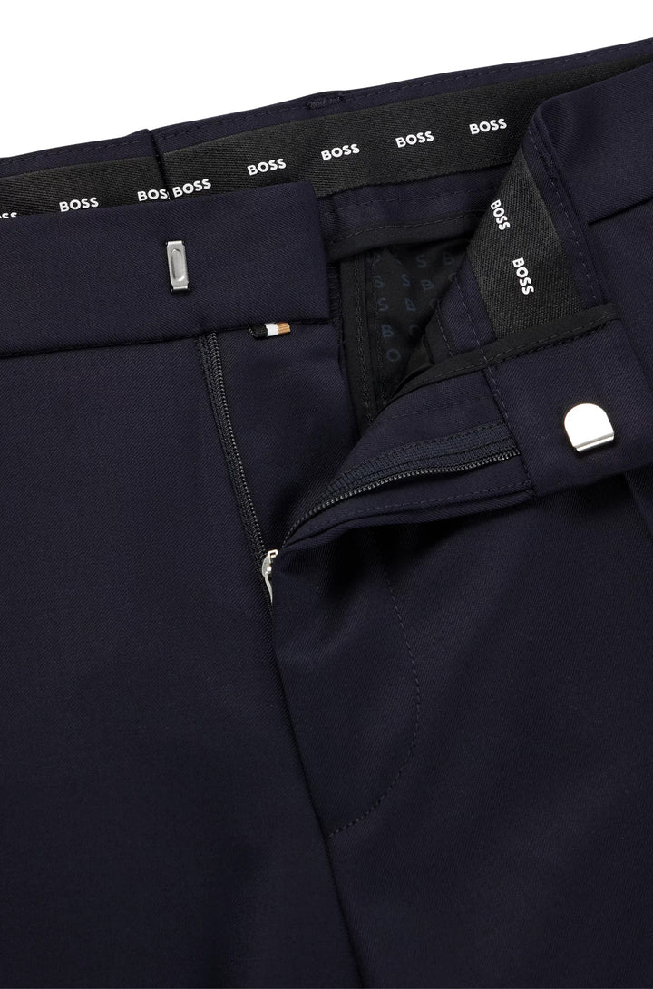 Boss Slim-fit trousers in virgin-wool serge