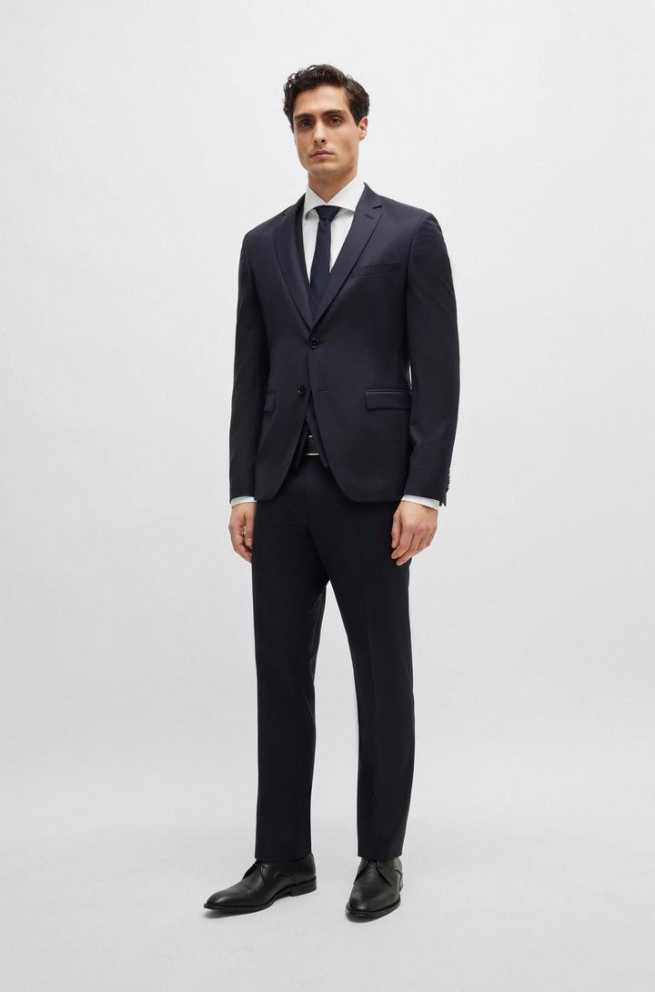 Boss Slim-fit trousers in virgin-wool serge