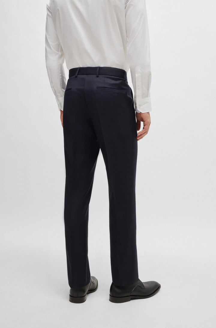 Boss Slim-fit trousers in virgin-wool serge