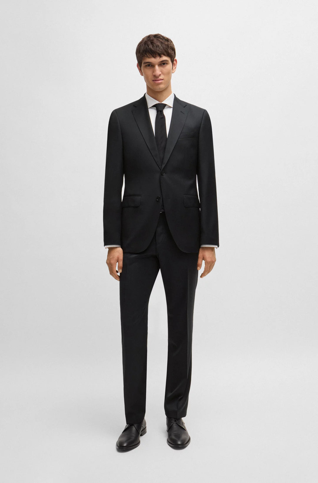 Boss Regular-fit formal pants in virgin wool