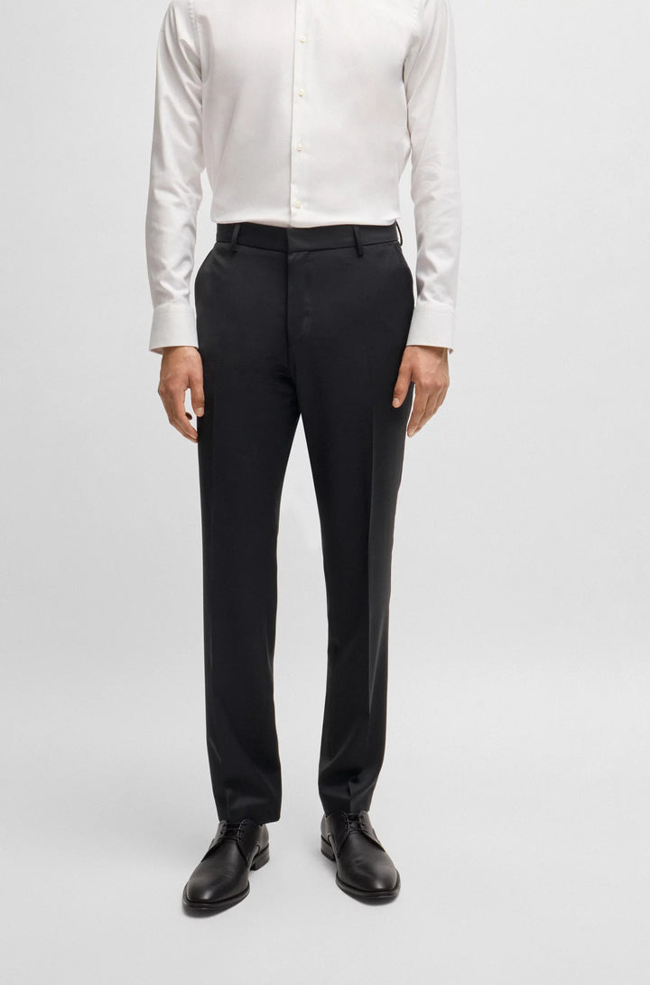 Boss Regular-fit formal pants in virgin wool