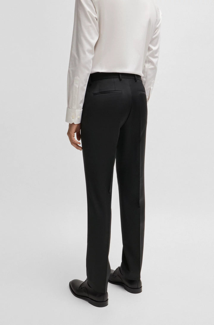 Boss Regular-fit formal pants in virgin wool