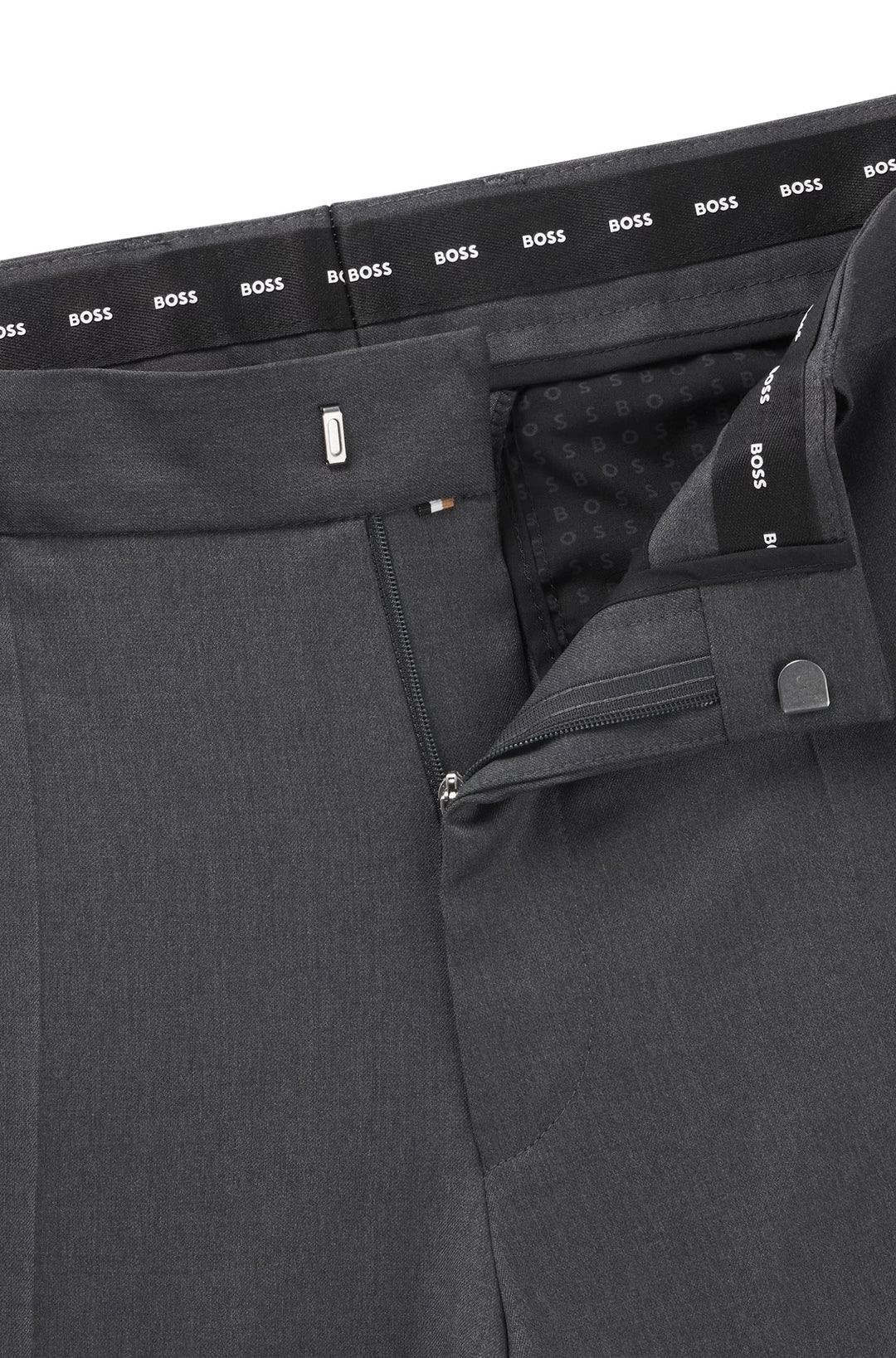 Boss Regular-fit formal pants in virgin wool