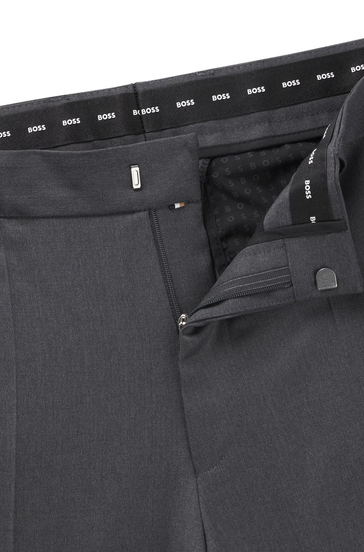 Boss Regular-fit formal pants in virgin wool
