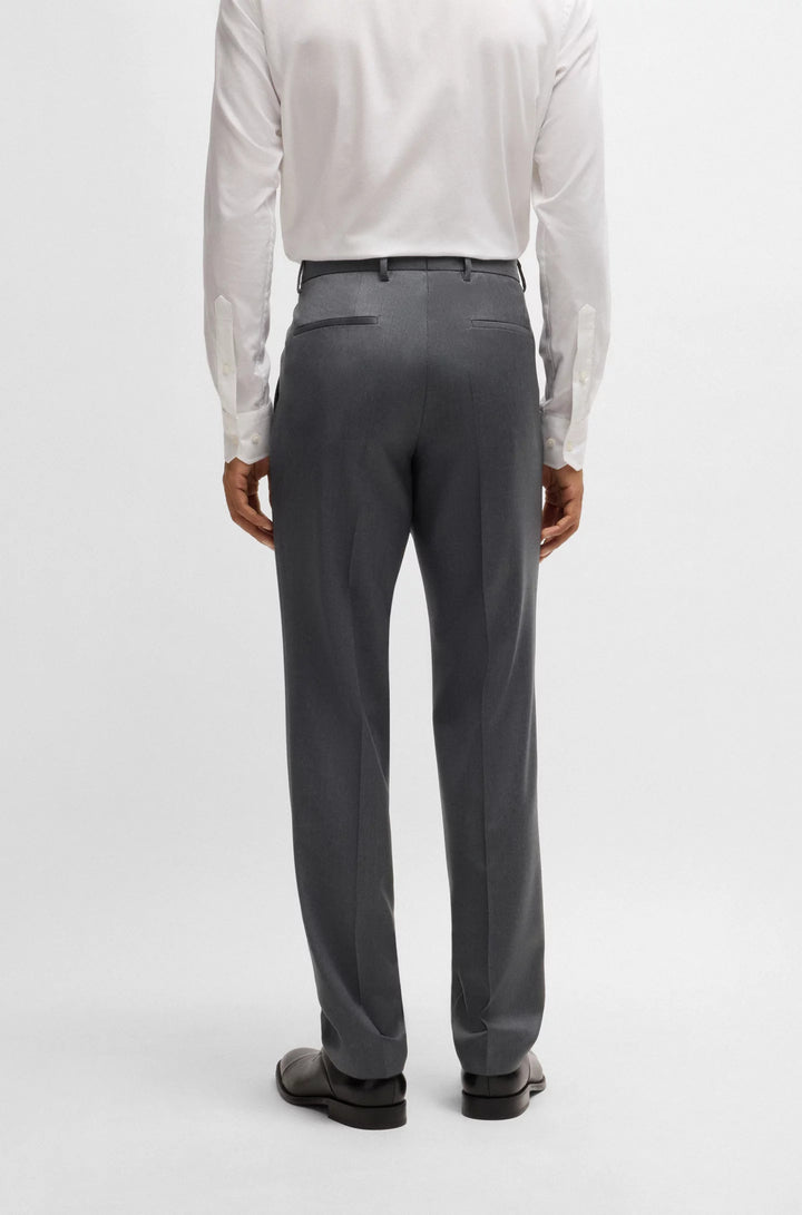 Boss Regular-fit formal pants in virgin wool