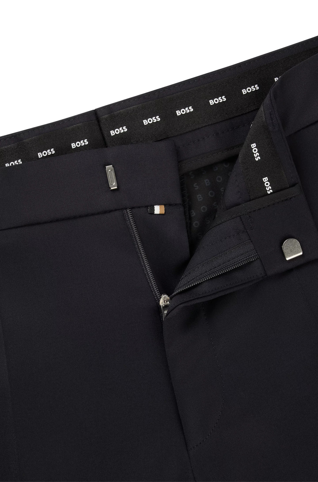 Boss Regular-fit formal pants in virgin wool