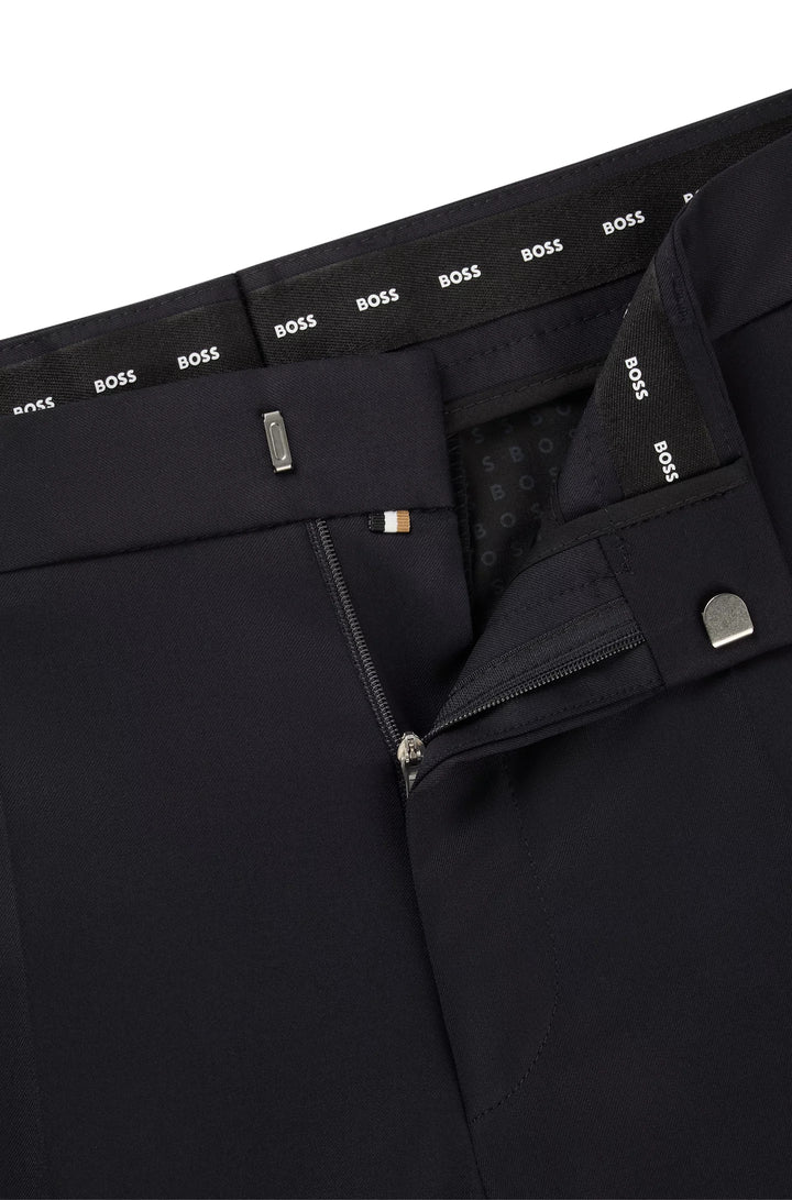 Boss Regular-fit formal pants in virgin wool