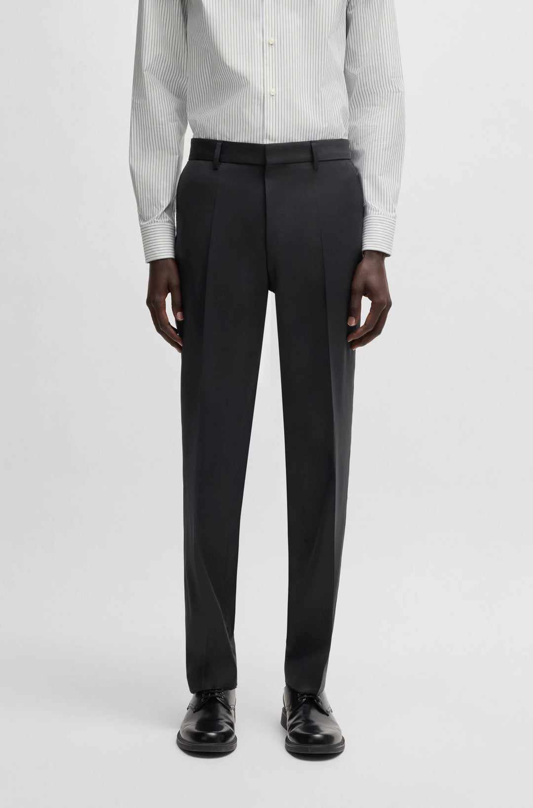 Boss Regular-fit formal pants in virgin wool