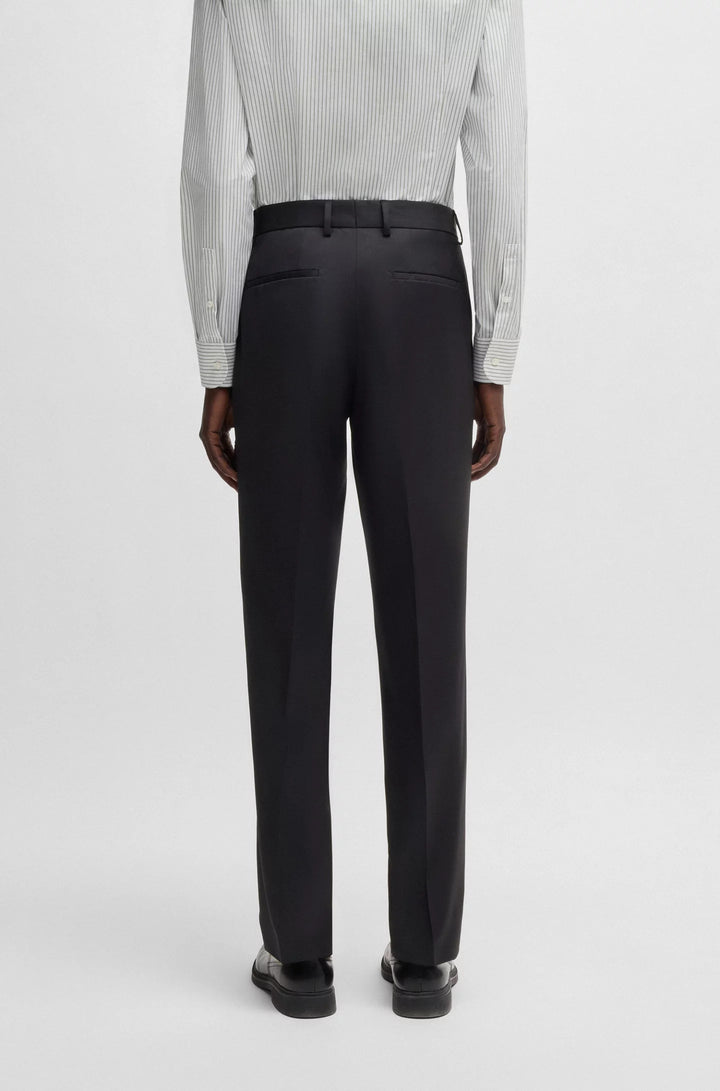Boss Regular-fit formal pants in virgin wool