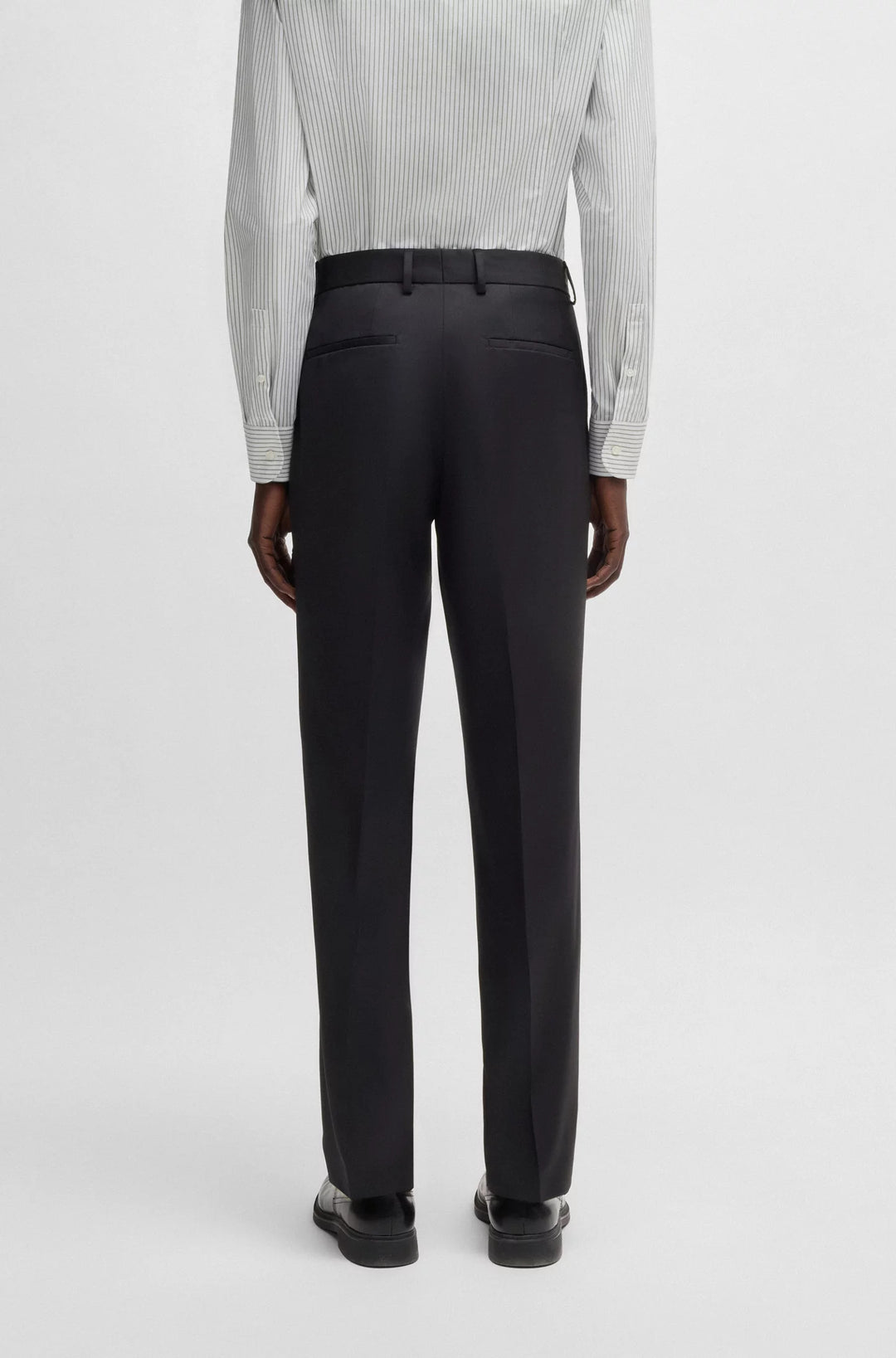 Boss Regular-fit formal pants in virgin wool